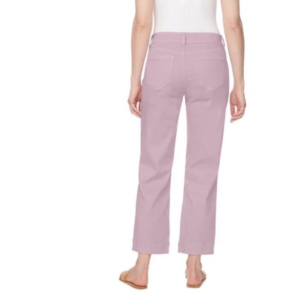 BUFFALO David Bitton Women’s Crop Pant Brigette Size 10 High Rise Soft Lilac NWT - Picture 3 of 9